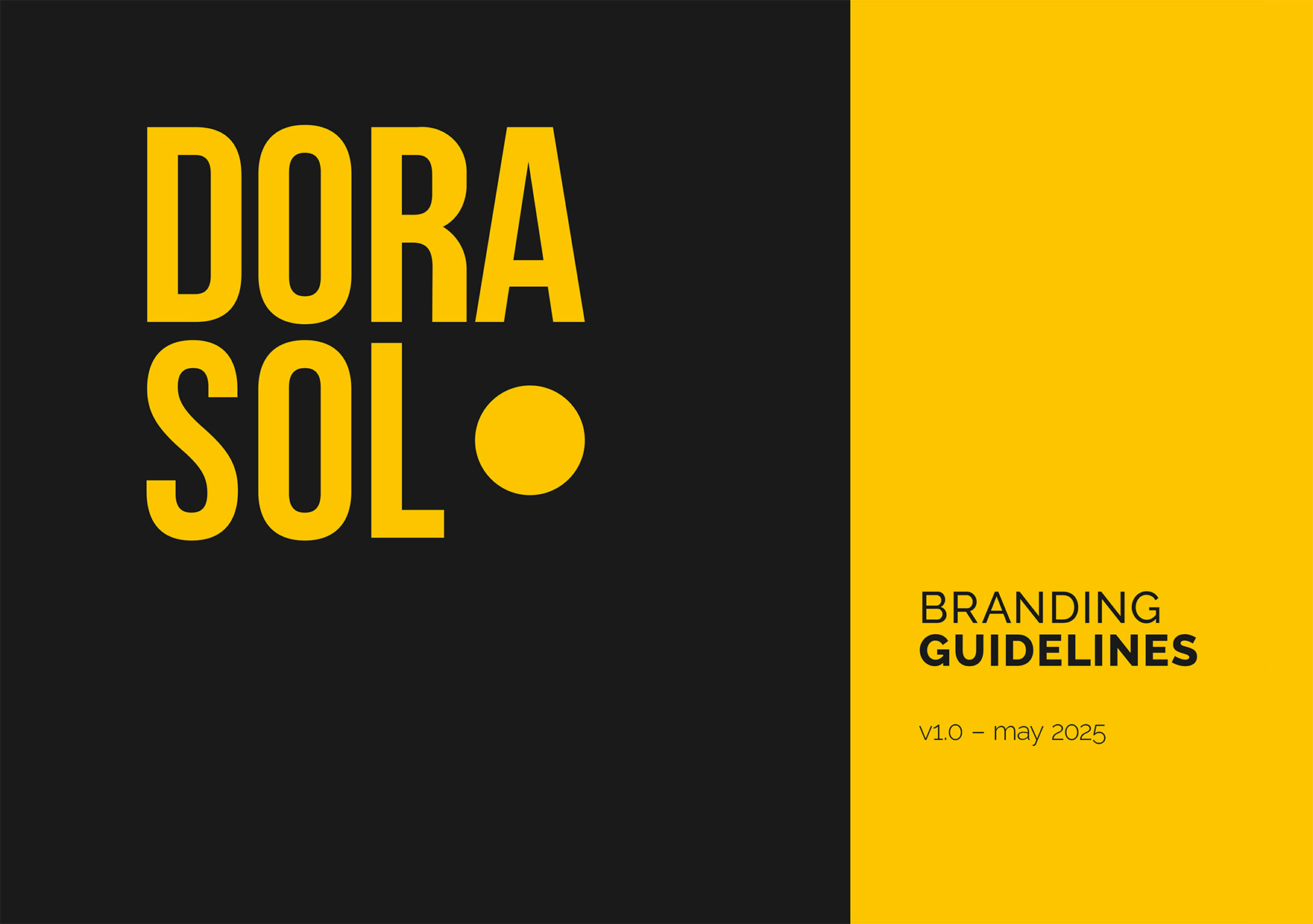 Dora Sol Brand Guide - Cover
