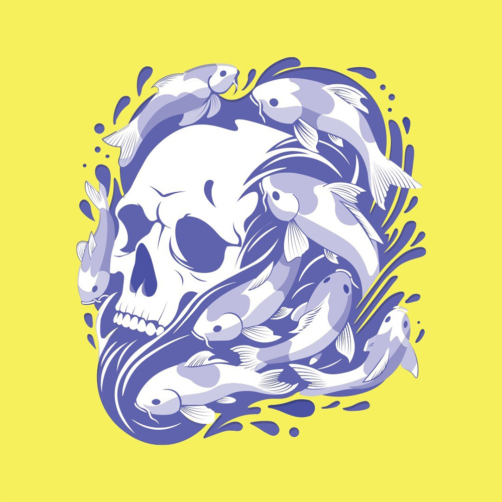 Koi Skull Variation 4